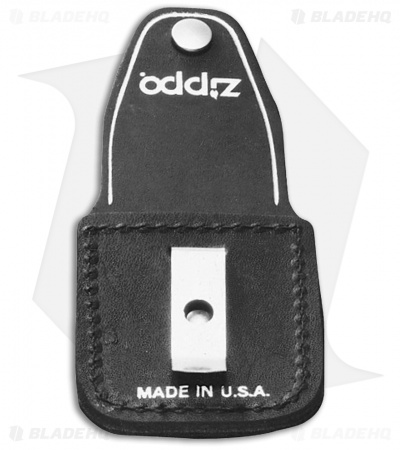 Zippo Black Leather Sheath Lighter Pouch (Clip)