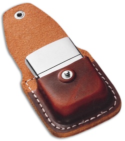 Zippo Brown Leather Sheath Lighter Pouch