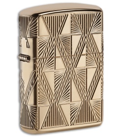 Zippo Lighter Luxury Diamond (High Polish Gold Plate) 29671