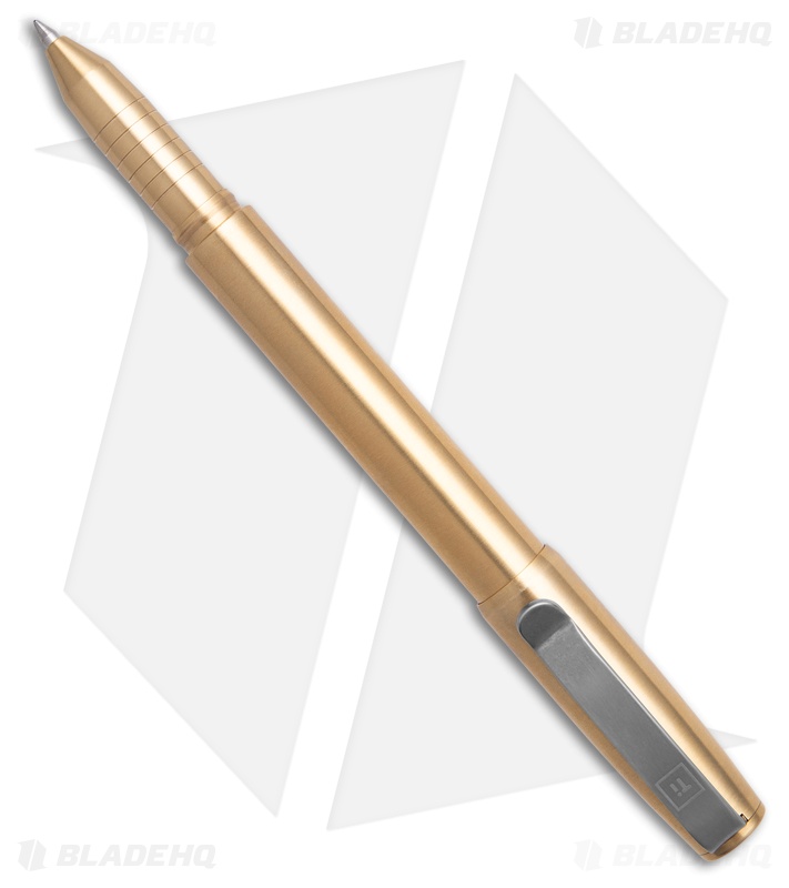 Big Idea Design Base Line Capped Pen - Brass