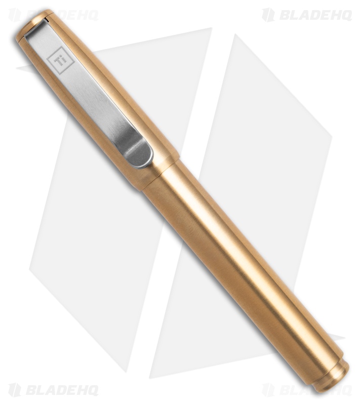 Big Idea Design Base Line Capped Pen - Brass