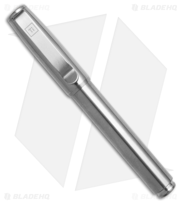 Big Idea Design Base Line Capped Pen - Machined Raw Titanium 