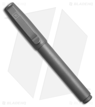 Big Idea Design Base Line Capped Pen - Titanium Stonewashed
