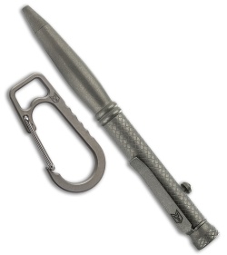 Bestechman Scribe Titanium Bolt Action Pen + Carabiner Gray BM16A