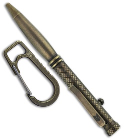 Bestechman Scribe Titanium Bolt Action Pen + Carabiner Black/Bronze BM16E