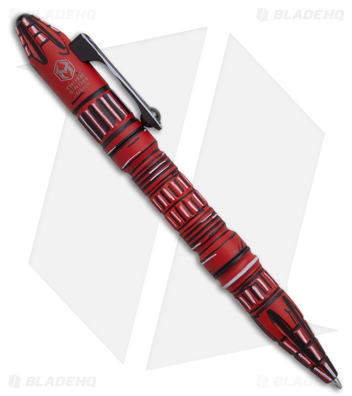 Heretic Knives Thoth Tactical Pen | Red Cel Shade