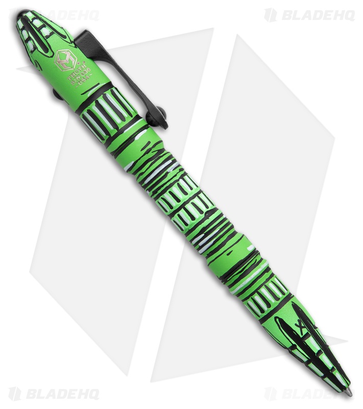 Heretic Knives Thoth Tactical Pen Toxic Cel Shade Aluminum/Titanium