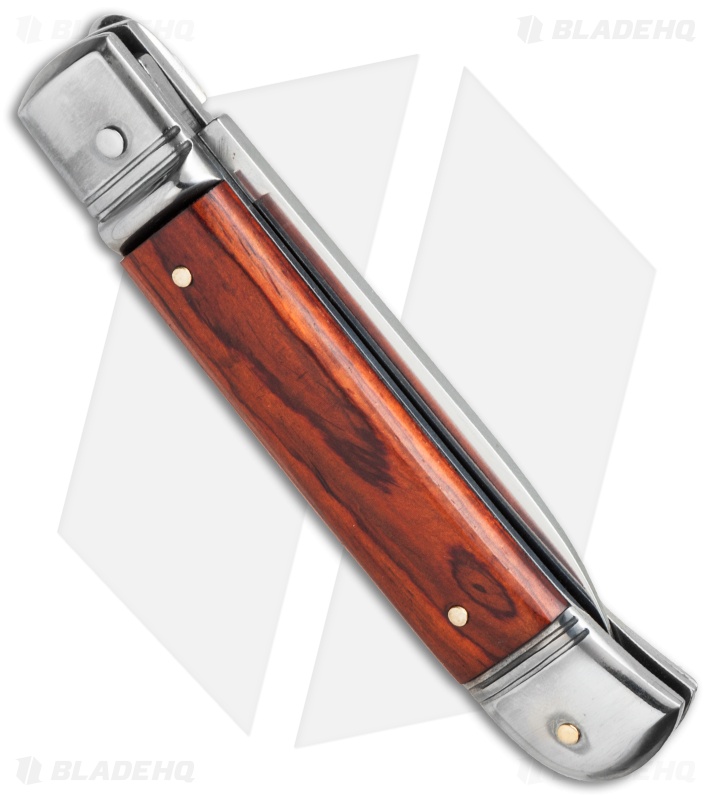 AKC Classic 8" Lever Lock  Automatic Italian Knife Cocbolo (3.2" Polish Flat)