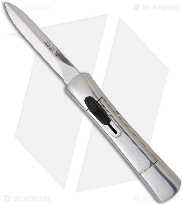 AKC Concord Dagger OTF Automatic Knife Silver (3.25" Satin)