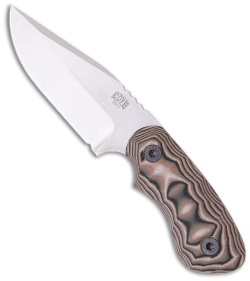 Bill Coye Ridgeback Custom Fixed Blade Knife Camo G-10 (3.25" Stonewash)