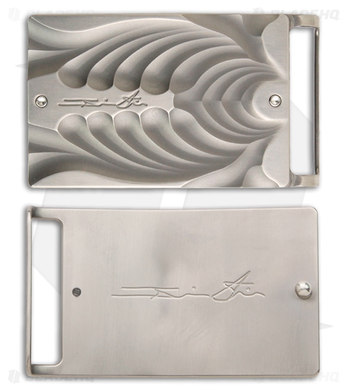 Brian Tighe Custom Rib Cage Titanium Belt Buckle