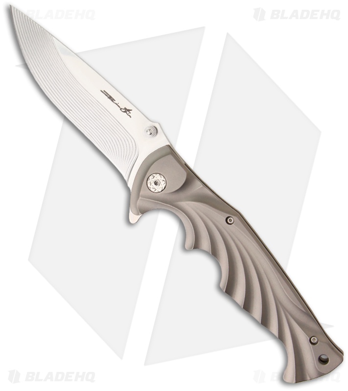 Brian Tighe Custom Tighe Breaker XL Knife Titanium Folder (4.25" Satin)