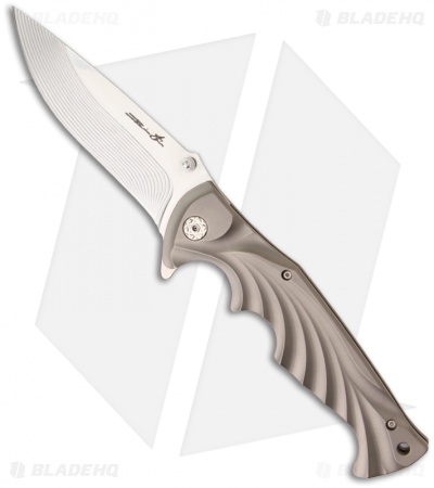 Brian Tighe Custom Tighe Breaker XL Knife Titanium Folder (4.25" Satin)