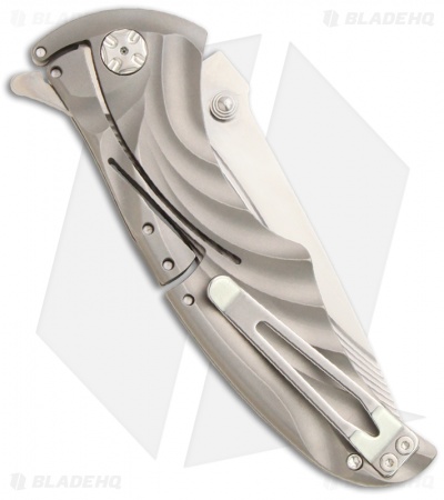 Brian Tighe Custom Tighe Coon Knife NIRK Lock Titanium Folder (3.75" Satin)