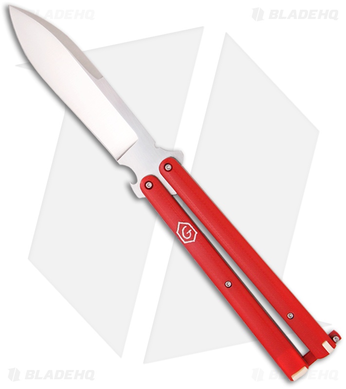 Chuck Gedraitis Knives Swiss Army Balisong #80 Butterfly Knife (4.25" Satin)