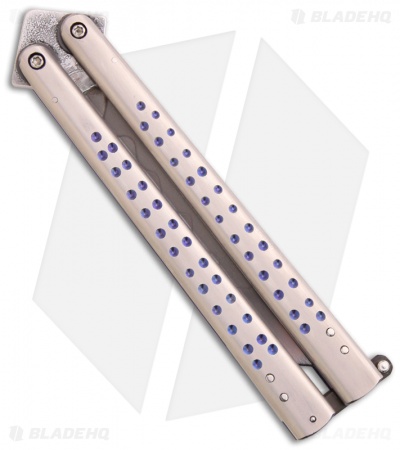 Chuck Gedraitis Knives Balisong #91 Titanium Butterfly Knife (4.25" Hamon)