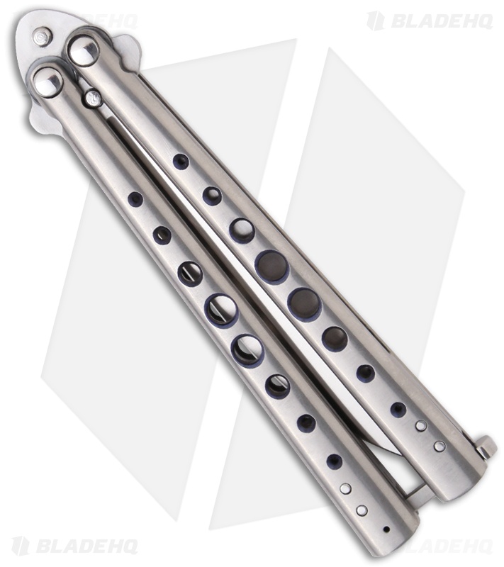 Chuck Gedraitis Knives Balisong #43 Titanium Butterfly Knife (4" Satin)