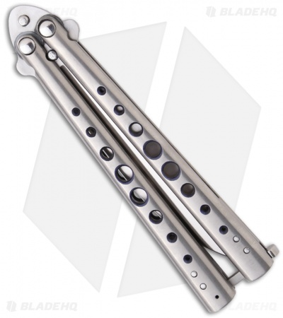 Chuck Gedraitis Knives Balisong #43 Titanium Butterfly Knife (4" Satin)