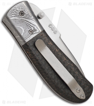 Chuck Gedraitis Snubnose Folder Knife w/ LSCF Carbon Fiber (3" Satin Plain)