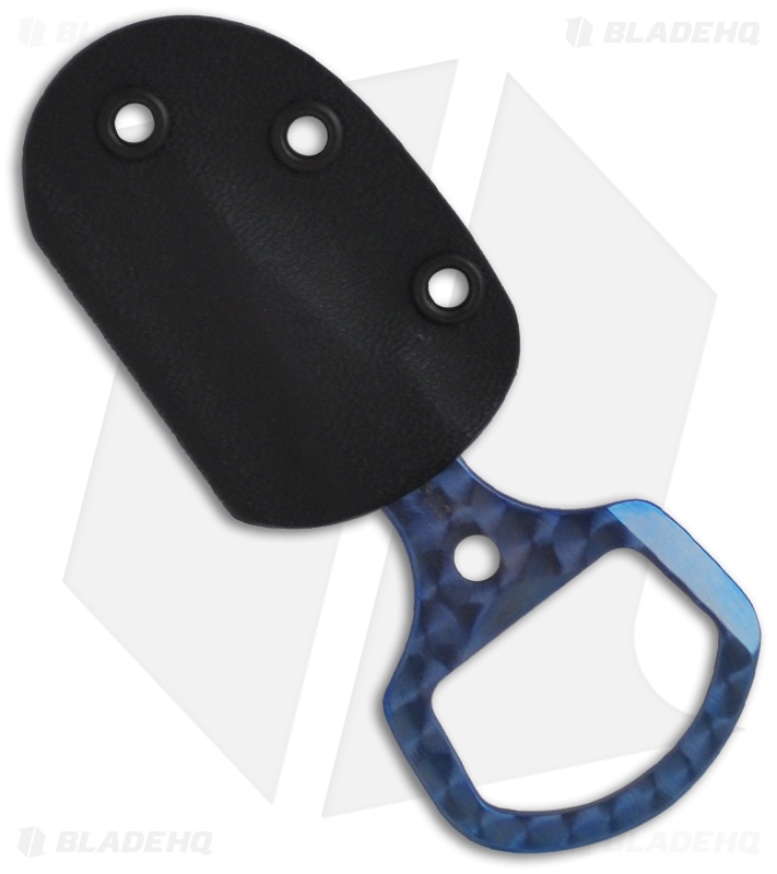 Custom Crawford Key Chain Titanium Bottle Opener Knife Fixed Blade (1.25" Plain)