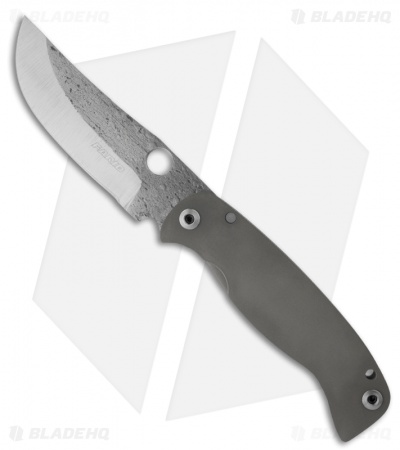 Farid Knives Custom K2 Knife Titanium Framelock Anodized (4.5" Satin)