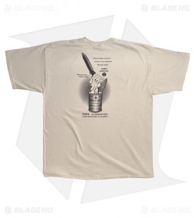 TOPS Knives Operator Tan Short Sleeve T-Shirt TS-OP