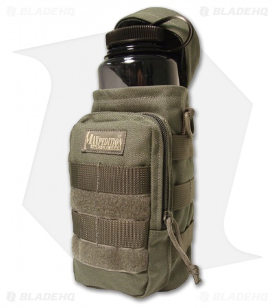 Maxpedition 10" x 4" Nalgene Bottle Holder Bag Travel Case Black 0325B