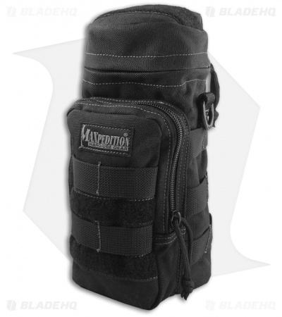 Maxpedition 10" x 4" Nalgene Bottle Holder Bag Travel Case Black 0325B