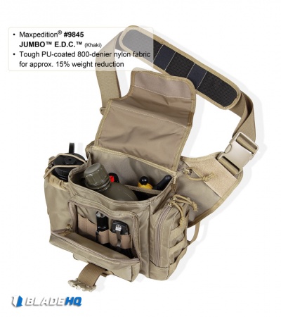 Maxpedition OD Green Jumbo E.D.C. Versipack Shoulder Sling Pack Bag 9845G