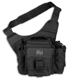 Maxpedition Black Jumbo E.D.C. S-Type Versipack Shoulder Sling Pack Bag 9851B