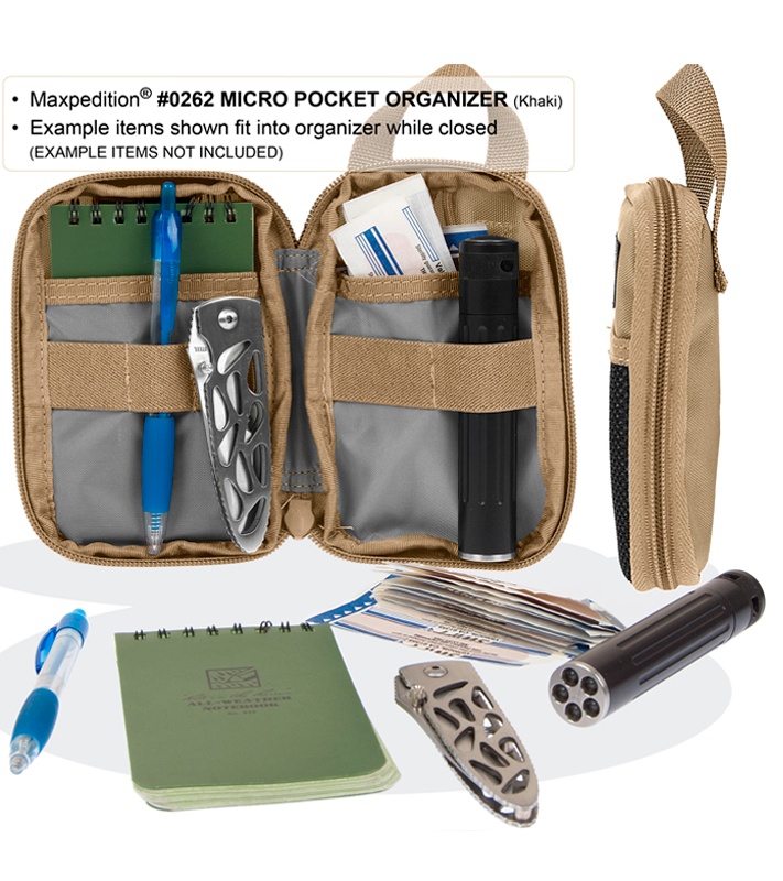 Maxpedition Micro Pocket Organizer Khaki 0262K