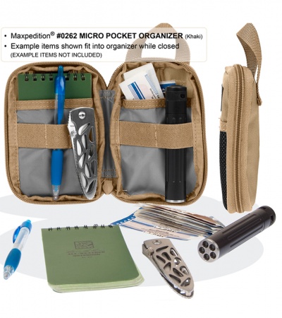Maxpedition Micro Pocket Organizer Khaki 0262K