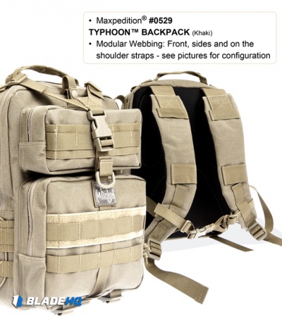 Maxpedition Typhoon Black Backpack Hydration 0529B