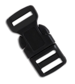 Knot Boys Snap Lock Buckle for Paracord Survival Bracelet (5/8" Black)