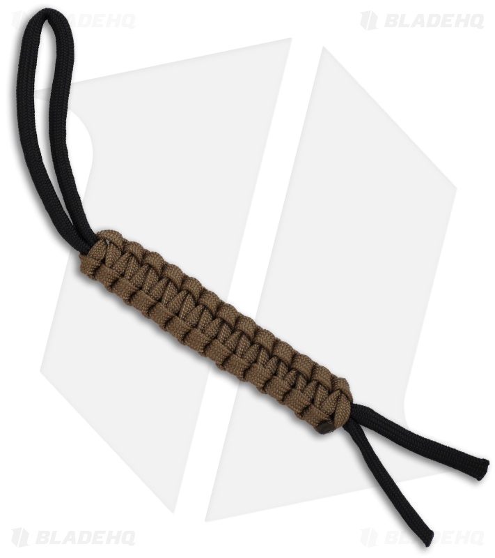 Knot Boys 4" Paracord Lanyard Keychain Fob (Coyote Brown)