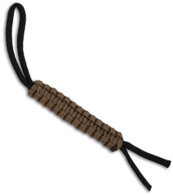 Knot Boys 4" Paracord Lanyard Keychain Fob (Coyote Brown)