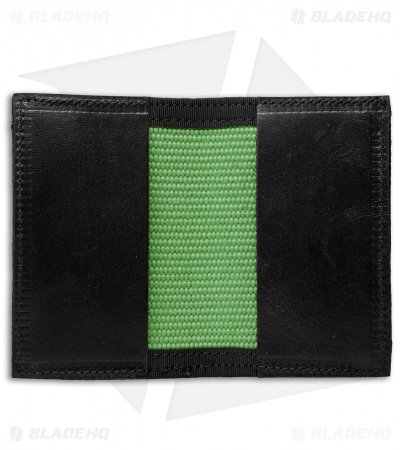 Recycled Firefighter Rookie Fire Hose Bifold Wallet (Green/Black) 