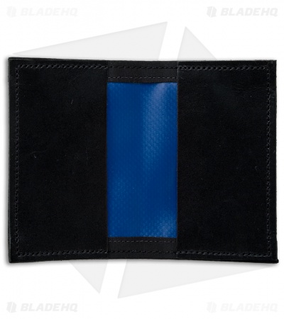 Recycled Firefighter Rookie Waterproof Tarp Bifold Wallet (Blue/Black) 