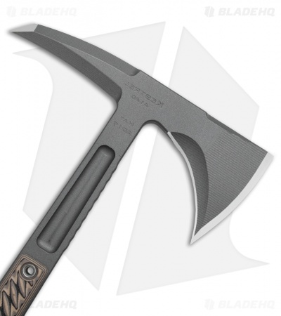 RMJ Tactical Kestrel 13" Tomahawk Axe Hyena Brown G-10 (Tungsten Cerakote)