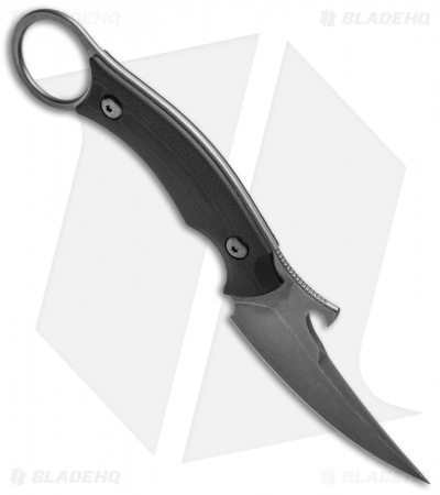 Bastinelli Picolomako Fixed Blade Knife Black G-10 (3" Black SW)