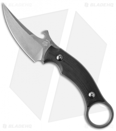 Bastinelli Picolomako Fixed Blade Knife Black G-10 (3" Black SW)