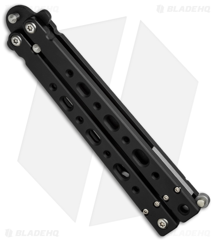 Bear OPS Bear-Song V Butterfly Knife Black Aluminum (4.38" Black) B-500-AlBK-B