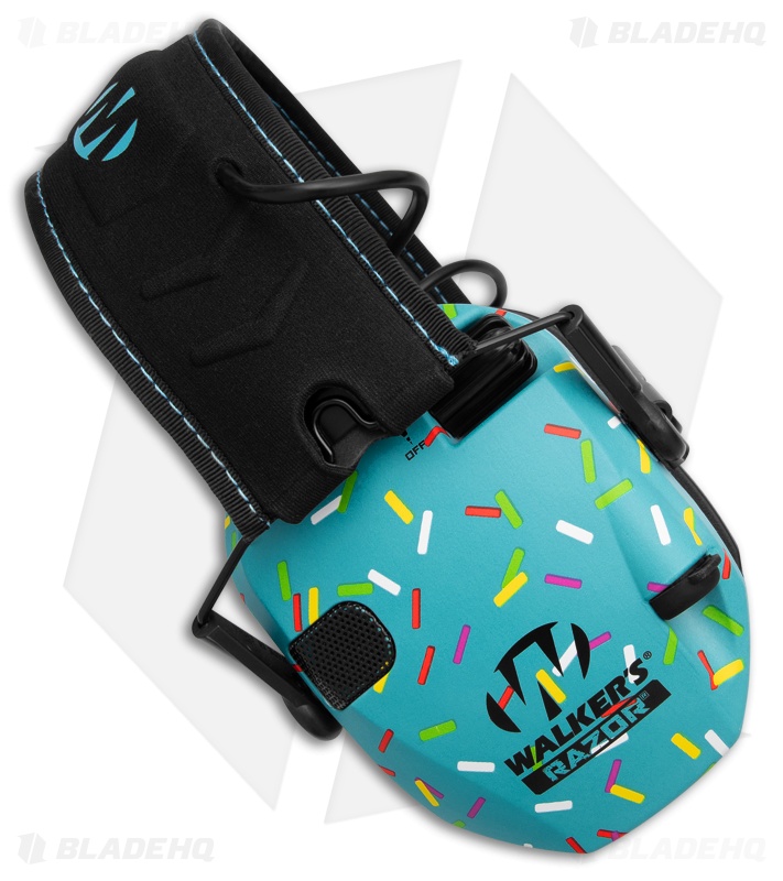 Walker's Razor Electronic Muffs - Blue Sprinkle's