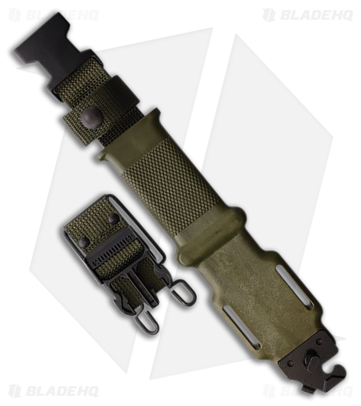 Ontario M-9 Combat Knife Green GFN (7.00" Black) No Saw