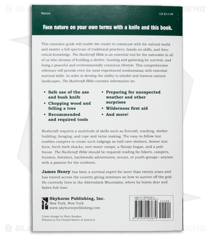 The Bushcraft Bible, Ultimate Survival Guide by James Henry (Paperback ...