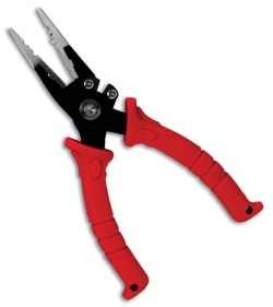 Bubba Blade 7.25 Fishing Pliers w/ Red Rubber Handle