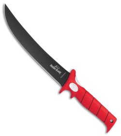 Bubba Blade 15"  Flex Fillet Fixed Blade Knife Red Rubber (9" Black)