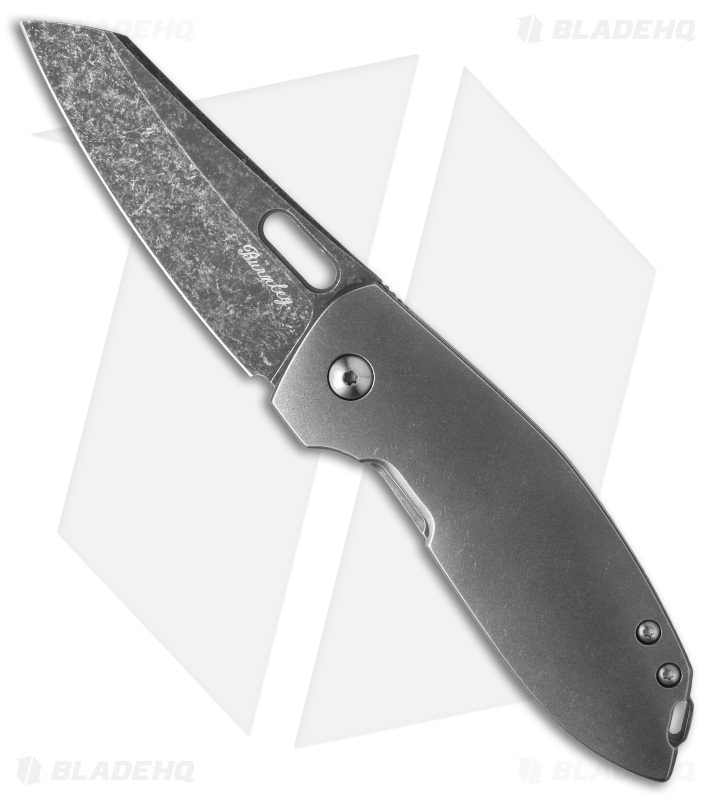Lucas Burnley Knives M69 Frame Lock Knife Titanium (2.75" Acid SW)