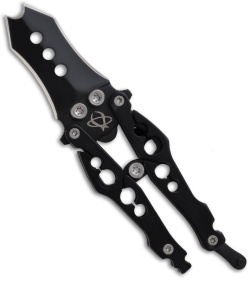 Mantis Bottleneck Dual-Tip Butterfly-Style Folding Knife (1.99&quot; Black) BK-2A | 17139