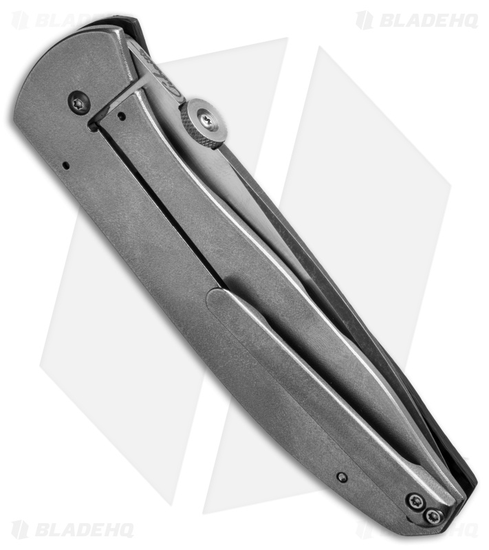 Chuck Gedraitis Reverse Sora Frame Lock Knife Carbon Fiber/Ti (3.25" Two-Tone)